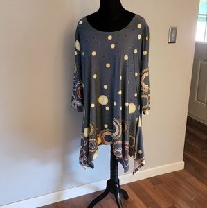Unique 3/4 length sleeve Dress shirt